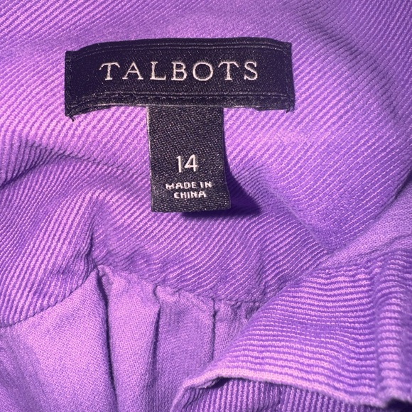 Talbots Vibrant Purple Casual Button Down Shirt - Picture 2 of 5